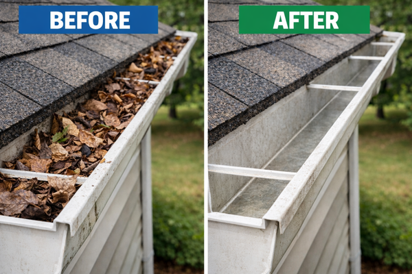 Gutter Cleaning - Professional residential gutter cleaning that keeps rainwater flowing safely away from your home and helps prevent costly water damage. Thorough removal of leaves, mud, and roof debris from gutters and downspouts, plus a detailed visual check of problem areas. Every job includes careful ladder work, respect for your property, and a complete cleanup of the work area.
Ideal for homes that need reliable seasonal or annual maintenance to stay protected. Gutter Cleaning - Professional residential gutter cleaning that keeps rainwater flowing safely away from your home and helps prevent costly water damage. Thorough removal of leaves, mud, and roof debris from gutters and downspouts, plus a detailed visual check of problem areas. Every job includes careful ladder work, respect for your property, and a complete cleanup of the work area.
Ideal for homes that need reliable seasonal or annual maintenance to stay protected.