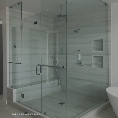 Frameless Shower - This is a small collection of our most recent frameless showers.