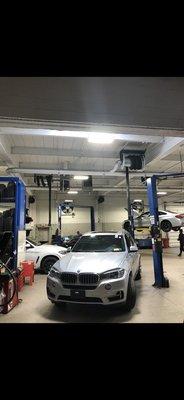 Upgrade from fluorescent to LED fixtures - This job was done at a car dealership with careful consideration to coordinate with the employees and operations the of the warehouse. Upgrade from fluorescent to LED fixtures - This job was done at a car dealership with careful consideration to coordinate with the employees and operations the of the warehouse.