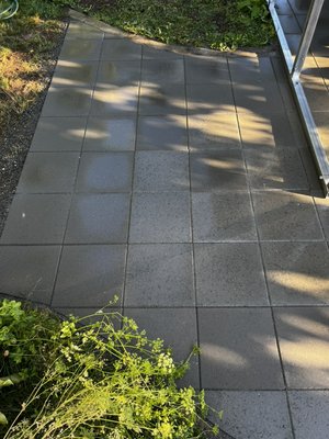PAVER PATIO EXTENSION - Customer needed an extension to their concrete slab, wanted something to walk on when getting out of their vehicles under their carport they just had installed! We made it possible with this simple but clean concrete like paver! Now they can walk on something other than mud when it rains! PAVER PATIO EXTENSION - Customer needed an extension to their concrete slab, wanted something to walk on when getting out of their vehicles under their carport they just had installed! We made it possible with this simple but clean concrete like paver! Now they can walk on something other than mud when it rains!