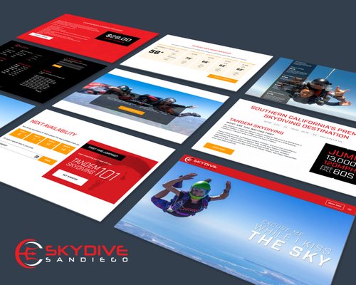 Skydive Dropzone Website Makeover - Skydive San Diego is a premier and global skydiving destination. With over 300 jumping days a year this is a #1 bucket list item for thrillseekers from all over the world. Their website was in desperate need of a makeover to reflect the state-of-the-art facility and top skydiving instructors from all over the world. Through market research, buyer persona creation, spending time with the customer we went to work to create one of the best skydiving dropzone websites in the world. Skydive Dropzone Website Makeover - Skydive San Diego is a premier and global skydiving destination. With over 300 jumping days a year this is a #1 bucket list item for thrillseekers from all over the world. Their website was in desperate need of a makeover to reflect the state-of-the-art facility and top skydiving instructors from all over the world. Through market research, buyer persona creation, spending time with the customer we went to work to create one of the best skydiving dropzone websites in the world.