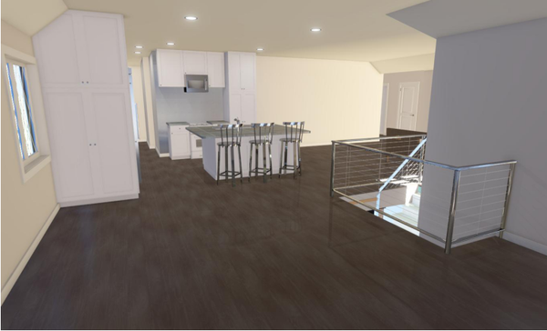 Additional 2nd Story Room - We focused on maximizing natural light, making easy access via a private stairway, and incorporating a full kitchen, bathroom, and living area—making it feel like a true home. Every detail was planned with comfort, accessibility, and family connection. We recently worked with a homeowner looking to create a comfortable and independent living space for their in-laws — without sacrificing their own privacy. The solution? A thoughtfully designed second-story ADU was built right above their existing home.