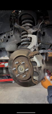 Seasonal Tire Swap & Safety Check - Our team performed a full brake and rotor replacement, followed by a complete safety inspection. The customer noticed smoother braking and improved performance right away. Every job at Automech Service Centre is completed with precision, quality parts, and honest service.