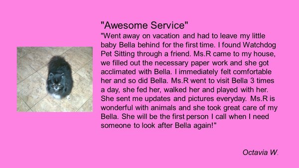 Testimonials - Testimonials from our website of our happy tails! Testimonials - Testimonials from our website of our happy tails!