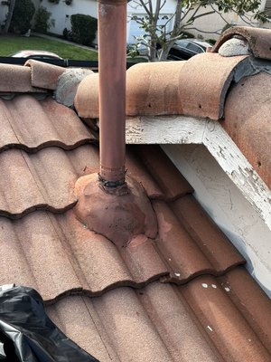 Tile Roof Repair - This repair project the flashings had OLD FASHIONED ways of putting concrete around all roof penetrations. My team and I came in and took care of our customer with up to standard for not only roofing industry but my company standard! Customer was more than happy! GIVE US A CALL FOR FREE ESTIMATE!! Tile Roof Repair - This repair project the flashings had OLD FASHIONED ways of putting concrete around all roof penetrations. My team and I came in and took care of our customer with up to standard for not only roofing industry but my company standard! Customer was more than happy! GIVE US A CALL FOR FREE ESTIMATE!!