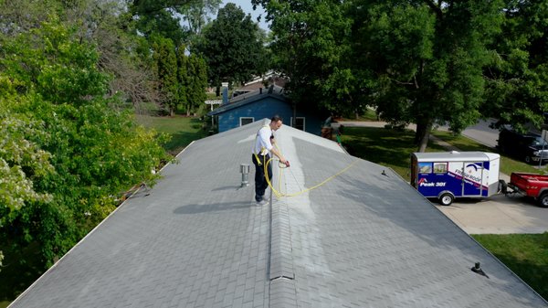 Buffalo Fresh Roof Application - A Beautiful Home with a roof in need of some TLC! We performed a treatment on this roof and the customer will be worry free for the next 6 Years! Buffalo Fresh Roof Application - A Beautiful Home with a roof in need of some TLC! We performed a treatment on this roof and the customer will be worry free for the next 6 Years!