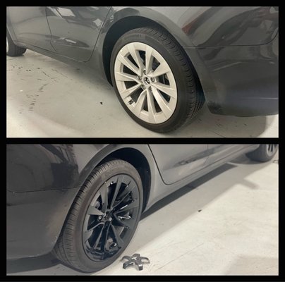 Wheel Repair & Painting - We can help upgrade your wheels with a gloss black finish or repair curb damage! Contact us for more information 708-444-2450 Wheel Repair & Painting - We can help upgrade your wheels with a gloss black finish or repair curb damage! Contact us for more information 708-444-2450
