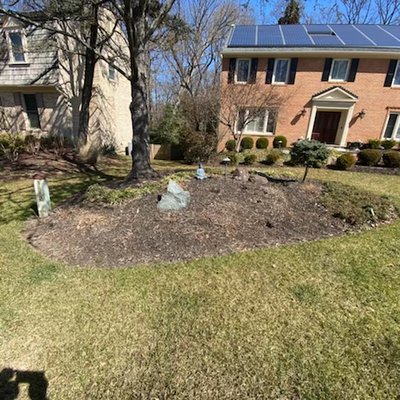 Spring cleanup and new flower bed design - Our client was tired of the plain landscape, so we added new plants during the spring cleanup. Spring cleanup and new flower bed design - Our client was tired of the plain landscape, so we added new plants during the spring cleanup.