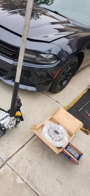 2019 Dodge Charger brake replacement - 2019 Dodge Charger brake pad and rotor replacement!! Customer was feeling vibration when braking. 2019 Dodge Charger brake replacement - 2019 Dodge Charger brake pad and rotor replacement!! Customer was feeling vibration when braking.