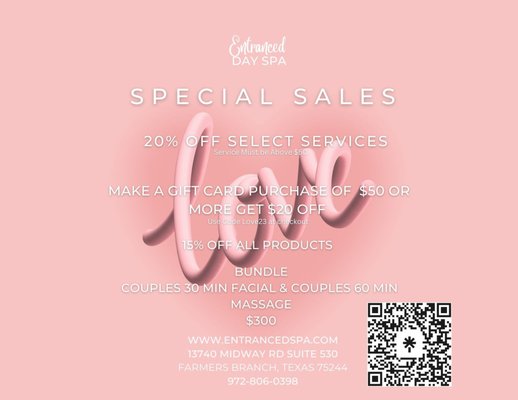 Valentine's Day Special - Show some love to that special person in your life.