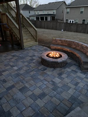 Paver Patio Projects (Before&after) - This fall, turn your backyard into a cozy retreat with a custom paver patio and fire feature perfect for making memories with family. Paver Patio Projects (Before&after) - This fall, turn your backyard into a cozy retreat with a custom paver patio and fire feature perfect for making memories with family.