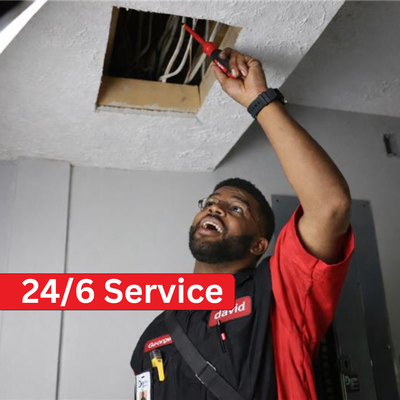 24/6 Service - Doctor Electric proudly offers 24/6 service, ensuring our customers have reliable electrical support whenever they need it. We understand that electrical issues don’t always happen during normal business hours, which is why our team is available around the clock six days a week to provide fast, dependable service you can count on. ⚡🕒🔧