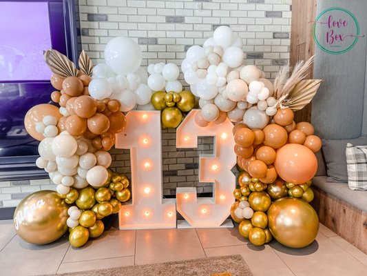 Marquee numbers - We have beautiful marquee numbers for your events, they are 4ft