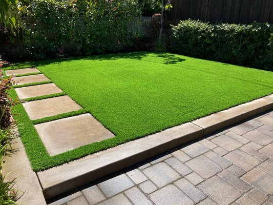 342 SQ FT of Silver 96 - Customer updated backyard to turf. 342 SQ FT of Silver 96 - Customer updated backyard to turf.