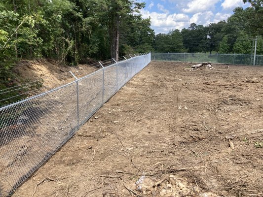 Mini storage - This was a recent 6ft tall chain link plus barbwire job we did in signal mountain Tennessee Mini storage - This was a recent 6ft tall chain link plus barbwire job we did in signal mountain Tennessee