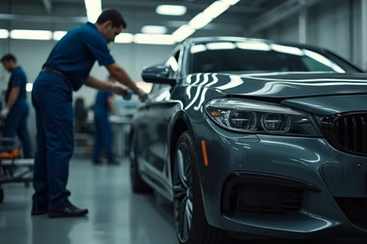 Collision Repair Services - Expert technicians restore your vehicle to its pre-accident condition using advanced techniques and high-quality materials. We handle everything from minor dents to major structural damage, ensuring a seamless finish and structural integrity. Our goal is to precisely match your vehicle's original appearance and safety standards. Trust us to bring your car back to life after any impact.