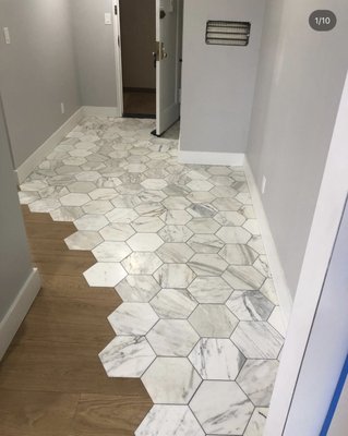 Renovations Flooring - Demolitions floor and wood intallation with marble floor