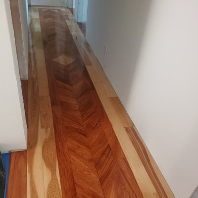 Sand and refinish hardwood job - Sanded and refinished these custom floors for a customer which were left happy with their new and beautiful floors... Sand and refinish hardwood job - Sanded and refinished these custom floors for a customer which were left happy with their new and beautiful floors...