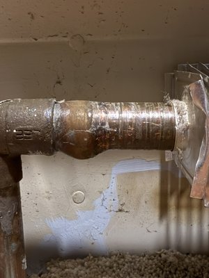Frozen pipes? - That was first called to Chazy, Ny, to fix one split. Fix a split only to find out there was another one down the line. Just needed work to repair the second split and returned zone back to operation.