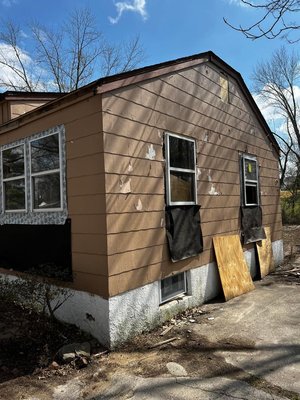 Siding two color - Siding installation ( two color design )