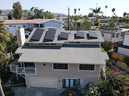 Tilted Solar Panel Installation For home not facing south - This home was not facing in an ideal location for solar so we tilted the panels to face south. Tilted Solar Panel Installation For home not facing south - This home was not facing in an ideal location for solar so we tilted the panels to face south.