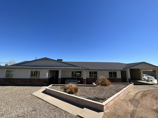 Shingle remodel! - A little before and after on an old shingle roof, that now looks like a work of art! Home owners did a killer job a choosing the color for the shingles as well as the match with the metal