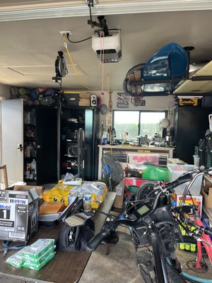 Garage De-Clutter - Garages often become dumping grounds and over time can become a chaotic mess. Orderly House re-sorted, categorized and organized this garage to make it a useable and functional space. This garage is now "Orderly" where tools and toys are easy to find! Garage De-Clutter - Garages often become dumping grounds and over time can become a chaotic mess. Orderly House re-sorted, categorized and organized this garage to make it a useable and functional space. This garage is now "Orderly" where tools and toys are easy to find!