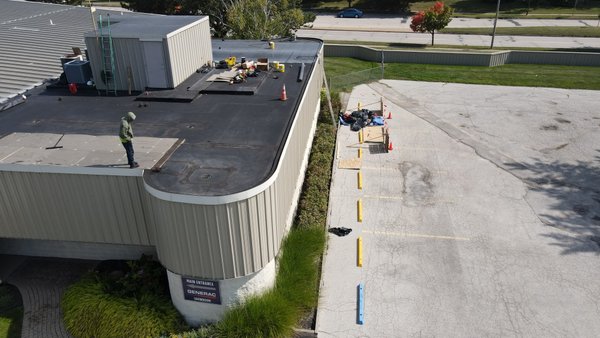 New roof - This is a place that had multiple weeks wasn’t able to patch it and needed to be re-roofed with a EDM material