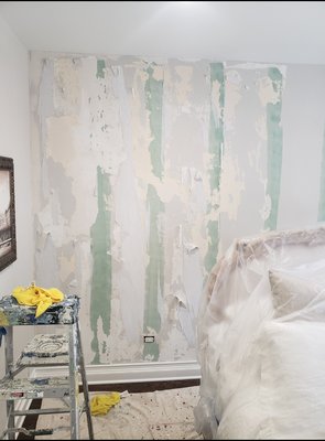 Master Bedroom accent wall drywall repair and wallpaper installation. - Wallpaper installation is an art that requires precision, expertise, and attention to detail. Recently, Windy City Painters, a locally owned and operated painting company based in Chicago, completed a stunning wallpaper installation for a master bedroom accent wall. The project was not without its challenges, but thanks to the skills of our experienced installer, Kris, the final result was nothing short of spectacular.
The Challenge: Repairing Damaged Drywall
The homeowner had previously attempted to remove old wallpaper from the accent wall. Unfortunately, the removal process was done unprofessionally, leaving the drywall in poor condition. The wall had multiple issues, including torn drywall paper, glue residue, and other surface imperfections. Such damages make it impossible to achieve a smooth and flawless wallpaper finish without extensive preparation.
The Solution: Meticulous Prep Work
At Windy City Painters, we believe that proper preparation is the key to a successful wallpaper installation. Our skilled installer, Kris, who has nearly 20 years of experience, began the project by addressing the damaged drywall. Here’s what the process entailed:
Washing the Walls: The walls were carefully cleaned to remove any remaining glue residue and debris.
Sealing with an Oil-Based Primer: An oil-based primer was applied to seal the surface and prevent further damage to the torn drywall paper.
Skim Coating: The wall was skim-coated to create a smooth, even surface.
Sanding: Once the skim coat dried, the wall was sanded to perfection.
Priming Again: A second coat of primer was applied to ensure the wall was ready for wallpaper installation.
This meticulous prep work took an entire day, but it was essential to ensure a flawless finish.
The Installation: A Beautiful Accent Wall
The following day, Kris returned to install the wallpaper. Using precise measurements and professional-grade tools, he expertly applied the wallpaper, aligning the patterns seamlessly and ensuring there were no bubbles or wrinkles. The transformation was immediate, turning the accent wall into a stunning focal point that elevated the entire master bedroom.
Why Choose Windy City Painters?
Windy City Painters is a small, locally owned company that serves Chicago neighborhoods such as Lincoln Park, West Town, West Loop, River North, and Wicker Park. We take pride in employing only long-term team members who are dedicated to their craft. Our wallpaper installer, Kris, is a perfect example of the expertise we bring to every project. With nearly two decades of experience, Kris ensures that every wallpaper installation meets the highest standards of quality and craftsmanship.
Trust the Experts for Your Next Project
Whether you need wallpaper installation, interior painting, or drywall repair, Windy City Painters is here to help. Our commitment to excellence and attention to detail ensure that your home will look its absolute best. Contact us today to schedule a consultation and let us bring your vision to life! Master Bedroom accent wall drywall repair and wallpaper installation. - Wallpaper installation is an art that requires precision, expertise, and attention to detail. Recently, Windy City Painters, a locally owned and operated painting company based in Chicago, completed a stunning wallpaper installation for a master bedroom accent wall. The project was not without its challenges, but thanks to the skills of our experienced installer, Kris, the final result was nothing short of spectacular.
The Challenge: Repairing Damaged Drywall
The homeowner had previously attempted to remove old wallpaper from the accent wall. Unfortunately, the removal process was done unprofessionally, leaving the drywall in poor condition. The wall had multiple issues, including torn drywall paper, glue residue, and other surface imperfections. Such damages make it impossible to achieve a smooth and flawless wallpaper finish without extensive preparation.
The Solution: Meticulous Prep Work
At Windy City Painters, we believe that proper preparation is the key to a successful wallpaper installation. Our skilled installer, Kris, who has nearly 20 years of experience, began the project by addressing the damaged drywall. Here’s what the process entailed:
Washing the Walls: The walls were carefully cleaned to remove any remaining glue residue and debris.
Sealing with an Oil-Based Primer: An oil-based primer was applied to seal the surface and prevent further damage to the torn drywall paper.
Skim Coating: The wall was skim-coated to create a smooth, even surface.
Sanding: Once the skim coat dried, the wall was sanded to perfection.
Priming Again: A second coat of primer was applied to ensure the wall was ready for wallpaper installation.
This meticulous prep work took an entire day, but it was essential to ensure a flawless finish.
The Installation: A Beautiful Accent Wall
The following day, Kris returned to install the wallpaper. Using precise measurements and professional-grade tools, he expertly applied the wallpaper, aligning the patterns seamlessly and ensuring there were no bubbles or wrinkles. The transformation was immediate, turning the accent wall into a stunning focal point that elevated the entire master bedroom.
Why Choose Windy City Painters?
Windy City Painters is a small, locally owned company that serves Chicago neighborhoods such as Lincoln Park, West Town, West Loop, River North, and Wicker Park. We take pride in employing only long-term team members who are dedicated to their craft. Our wallpaper installer, Kris, is a perfect example of the expertise we bring to every project. With nearly two decades of experience, Kris ensures that every wallpaper installation meets the highest standards of quality and craftsmanship.
Trust the Experts for Your Next Project
Whether you need wallpaper installation, interior painting, or drywall repair, Windy City Painters is here to help. Our commitment to excellence and attention to detail ensure that your home will look its absolute best. Contact us today to schedule a consultation and let us bring your vision to life!