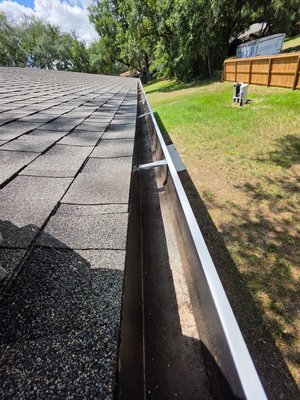 Gutter clean-out & debris removal - A professional clean-out completed in time for the summer