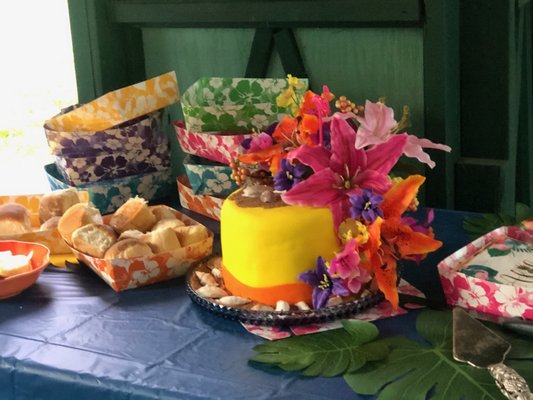 Hawaiian Luau - This event was planned for three friends with birthdays in the same month. They chose an "Hawaiian Luau" with all the decorations provided by Mick's Ranch and designing team, even down to the delicious and decorative birthday cake. (Made by our personal baker!) The party was a hit and they even rebooked for the following year!! Hawaiian Luau - This event was planned for three friends with birthdays in the same month. They chose an "Hawaiian Luau" with all the decorations provided by Mick's Ranch and designing team, even down to the delicious and decorative birthday cake. (Made by our personal baker!) The party was a hit and they even rebooked for the following year!!