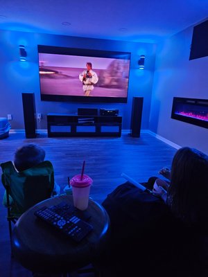 Pataskala basement and bar. - This is my latest basement remodel. The TV and surround sound system turned out awesome, but my favorite look are the color changing sconces we put in as a nice effect for movies and show. There was also a bar and finished bathroom, and fireplace, and fold down Murphy bed. Pataskala basement and bar. - This is my latest basement remodel. The TV and surround sound system turned out awesome, but my favorite look are the color changing sconces we put in as a nice effect for movies and show. There was also a bar and finished bathroom, and fireplace, and fold down Murphy bed.