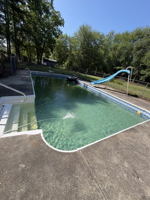 Swimming Pool Cleaning & Chemical Balancing – July 2026
Rockland MA - Performed a complete swimming pool cleaning service, including debris removal, vacuuming, brushing pool surfaces, skimming, and filter inspection. Water chemistry was tested and balanced by adjusting chlorine, pH, alkalinity, and other necessary chemicals to restore safe, clean, and crystal-clear water. Final inspection was completed to ensure proper pool operation and water quality. Swimming Pool Cleaning & Chemical Balancing – July 2026
Rockland MA - Performed a complete swimming pool cleaning service, including debris removal, vacuuming, brushing pool surfaces, skimming, and filter inspection. Water chemistry was tested and balanced by adjusting chlorine, pH, alkalinity, and other necessary chemicals to restore safe, clean, and crystal-clear water. Final inspection was completed to ensure proper pool operation and water quality.