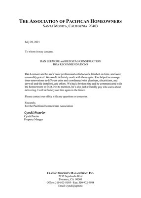 HOA recommendation - Thank God for good people.
