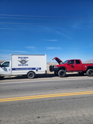 Fuel line - This guy waved me down on the side of the road. Apparently he had a fuel line spraying fuel and pulled over. I told him he wouldn't need to call a tow truck, I went and got the part and had it fixed up in about an hour.