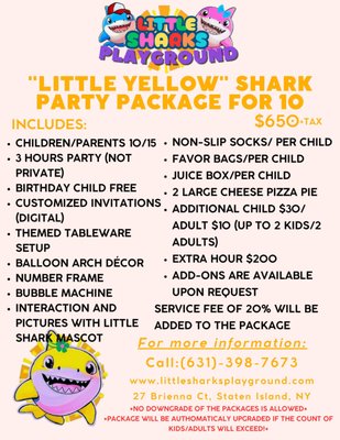 Theme Birthday Packages for kids - Planning a birthday party for your child?
Let us create a Fin-Tastic theme party customized just for you. From decorations to entertainment, we’ll make your child’s special day unforgettable.
