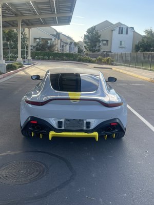Aston Martin - Aston Martin wrapped in INOZETEK chalk grey including door jambs Aston Martin - Aston Martin wrapped in INOZETEK chalk grey including door jambs