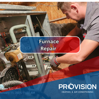Furnace Repair - At Provision Heating & Air Conditioning, we specialize in comprehensive furnace repair services designed to ensure your heating system operates efficiently and effectively.
With a team of skilled furnace repair technicians and a commitment to customer satisfaction, we’re your go-to source for furnace repair, furnace service, and furnace troubleshooting.
At Provision Heating & Air Conditioning, we understand the importance of a fully functioning furnace during the colder months. Our professional furnace repair services are tailored to address any issue your system might encounter, ensuring you and your family stay warm and cozy.
Whether it’s a minor glitch or a major breakdown, our expert furnace repair technicians are equipped to handle all your furnace repair needs. Furnace Repair - At Provision Heating & Air Conditioning, we specialize in comprehensive furnace repair services designed to ensure your heating system operates efficiently and effectively.
With a team of skilled furnace repair technicians and a commitment to customer satisfaction, we’re your go-to source for furnace repair, furnace service, and furnace troubleshooting.
At Provision Heating & Air Conditioning, we understand the importance of a fully functioning furnace during the colder months. Our professional furnace repair services are tailored to address any issue your system might encounter, ensuring you and your family stay warm and cozy.
Whether it’s a minor glitch or a major breakdown, our expert furnace repair technicians are equipped to handle all your furnace repair needs.