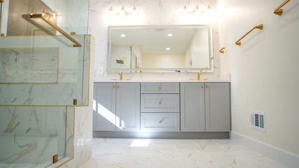 Bathroom Remodel in Manassas, VA - Stunning Master Bathroom with a Personal Home Sauna in Manassas, VA
Welcome to a glimpse of luxury and relaxation! My Kitchen and Bath recently completed a breathtaking bathroom remodeling project in Manassas, VA, where we designed a stunning master bathroom featuring a personal home sauna. This renovation combines functionality with indulgence, creating a space for ultimate relaxation and rejuvenation. Bathroom Remodel in Manassas, VA - Stunning Master Bathroom with a Personal Home Sauna in Manassas, VA
Welcome to a glimpse of luxury and relaxation! My Kitchen and Bath recently completed a breathtaking bathroom remodeling project in Manassas, VA, where we designed a stunning master bathroom featuring a personal home sauna. This renovation combines functionality with indulgence, creating a space for ultimate relaxation and rejuvenation.