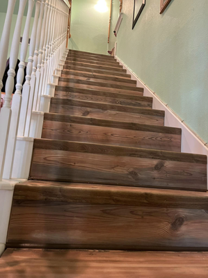 Remodeled Stair Case for Happy Customer - Here’s a little paint and some flooring we knocked out for a customer we ripped out old maroon carpet and laid this beautiful bay pine flooring in the master bed and up the stair case turned out amazing please give us a shout at 6822997272 with all your remodel needs . And also hooked them up with a nice little fire pit sitting area Remodeled Stair Case for Happy Customer - Here’s a little paint and some flooring we knocked out for a customer we ripped out old maroon carpet and laid this beautiful bay pine flooring in the master bed and up the stair case turned out amazing please give us a shout at 6822997272 with all your remodel needs . And also hooked them up with a nice little fire pit sitting area