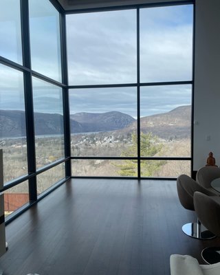 NYC Shade Projects. - Retrofitted Motorized shades in these spaces. What a view!!!