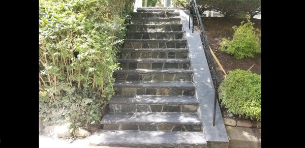 Long and winding Stairs. - Stairs are only as beautiful as the are safe. Craftsmen who are meticulous about matching, drainage and levels are the key. Long and winding Stairs. - Stairs are only as beautiful as the are safe. Craftsmen who are meticulous about matching, drainage and levels are the key.