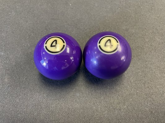 Billiards Ball Cleaning - Having clean balls to play with makes all the difference in the world!
Come by and let us restore the original luster the balls once had!
When the balls are used, they can become dirty and roll slower and inconstantly.
With a simple polish and buff, they will roll true again, and they`ll look great!
Service takes about 30 Mins and Costs $45.00 Billiards Ball Cleaning - Having clean balls to play with makes all the difference in the world!
Come by and let us restore the original luster the balls once had!
When the balls are used, they can become dirty and roll slower and inconstantly.
With a simple polish and buff, they will roll true again, and they`ll look great!
Service takes about 30 Mins and Costs $45.00