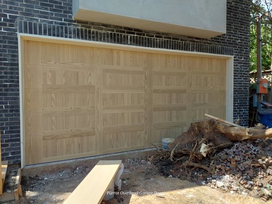 New Install - This project was a premium CHI Double steel with wood grain paint upgrade. This door was paired with one of liftmasters jack shaft openers. This project too a few hours to complete, on a new build. New Install - This project was a premium CHI Double steel with wood grain paint upgrade. This door was paired with one of liftmasters jack shaft openers. This project too a few hours to complete, on a new build.