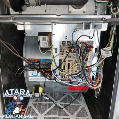 Residential Preventative Maintenance - Atara Mechanical always provides photos at the end of each service to give you peace of mind that you are getting exactly what you're paying for! These images display a preventative maintenance done in a residential home in Ontario, CA.📸🛠
.
.
The first image shows the aftermath of the compressor compartment and condensor coil being washed out.🚿 Following that, the next two images display the blower motor and heating compartment which were blown out for any possible debris and a thorough inspection.💨 Next is a filter changeout showing the difference between the new and old filter in the fourth. ❄️ In the fifth image you'll see the electrical compartment on the outdoor unit also being blown out for any possible debris and thoroughly inspected to ensure all electrical connections are secured.👨🏻‍🔧 In the last image you'll see as part of our preventative maintenance package we flush out your condensation drain line to guarantee proper drainage during this summer heat.☀️🧊
