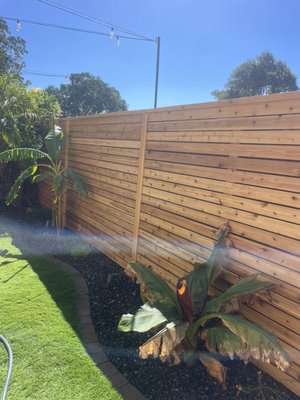 Red western cedar horizontal fence - Red western cedar horizontal fence Red western cedar horizontal fence - Red western cedar horizontal fence