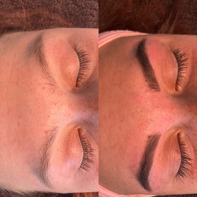 Eyebrow transformation - Eyebrow Tint and Wax Eyebrow transformation - Eyebrow Tint and Wax