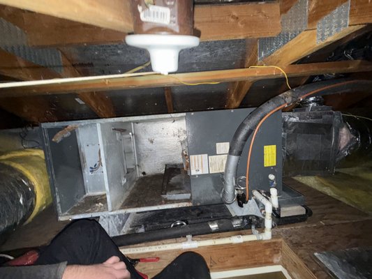 Central system replacement - homeowner called us in the afternoon on an extremely warm day in august AC just stopped working, gave them some options on repair or replacement. They wanted nothing to do with the old failing ac system anymore, so next day we installed a new Bosch 20 seer ac system with all the bells and whistles, homeowner was so happy and no has the peace of mind that their AC system will be running issues free for the next 10 years as well thanks to manufactures parts warranty Central system replacement - homeowner called us in the afternoon on an extremely warm day in august AC just stopped working, gave them some options on repair or replacement. They wanted nothing to do with the old failing ac system anymore, so next day we installed a new Bosch 20 seer ac system with all the bells and whistles, homeowner was so happy and no has the peace of mind that their AC system will be running issues free for the next 10 years as well thanks to manufactures parts warranty