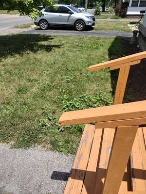 Lawn mowing before and after - This lawn mowing was done in preparation for a weed spot treatment Lawn mowing before and after - This lawn mowing was done in preparation for a weed spot treatment