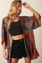 Kimonos & Cardigans - A kimono makes it easy to buy basic clothing like jeans and a white tee, and still get the attention from the people around you. By owning more than one kimono, you can keep your go-to outfit or basic necessities of clothing and completely change your look depending on which kimono you wear.